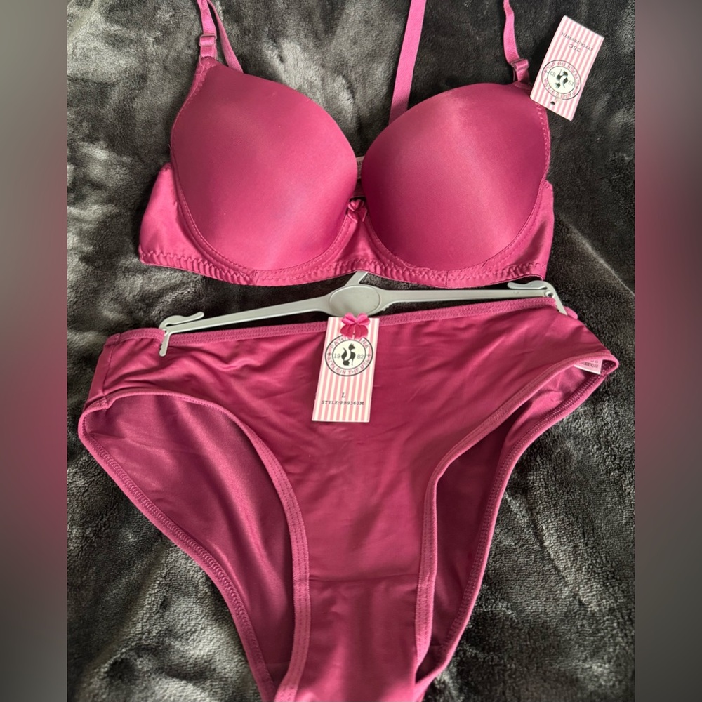 Burgundy Women's Intimates Set